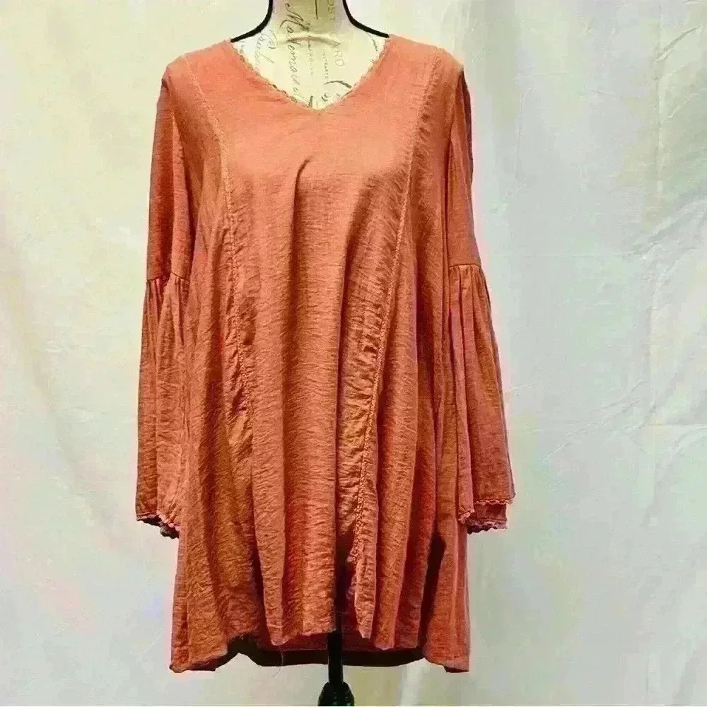 Free the Roses Women's Deep V Laced Mini Dress size Large - Picture 3 of 13